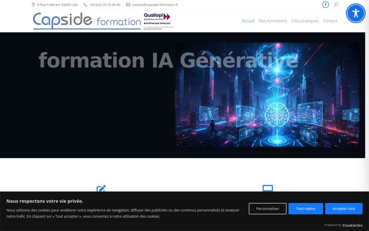 Screenshot of capside-formation.fr