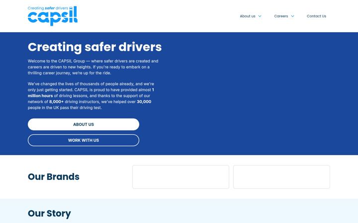 Screenshot of capsil.co.uk