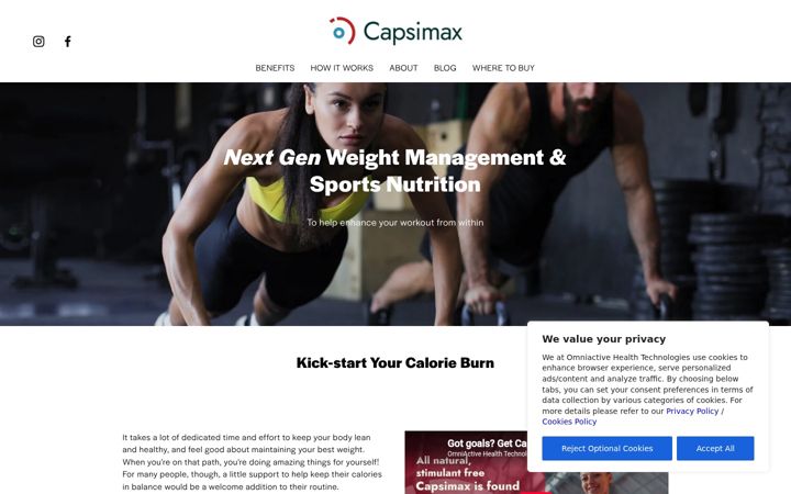 Screenshot of capsimax.com