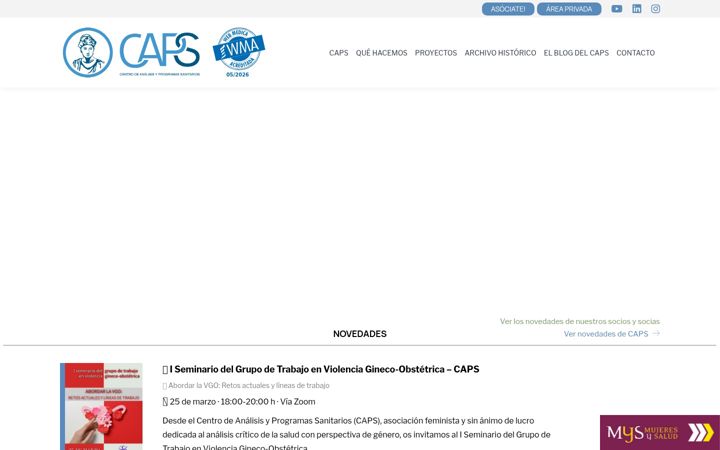 Ekrānuzņēmums no capsmujeresysalud.org
