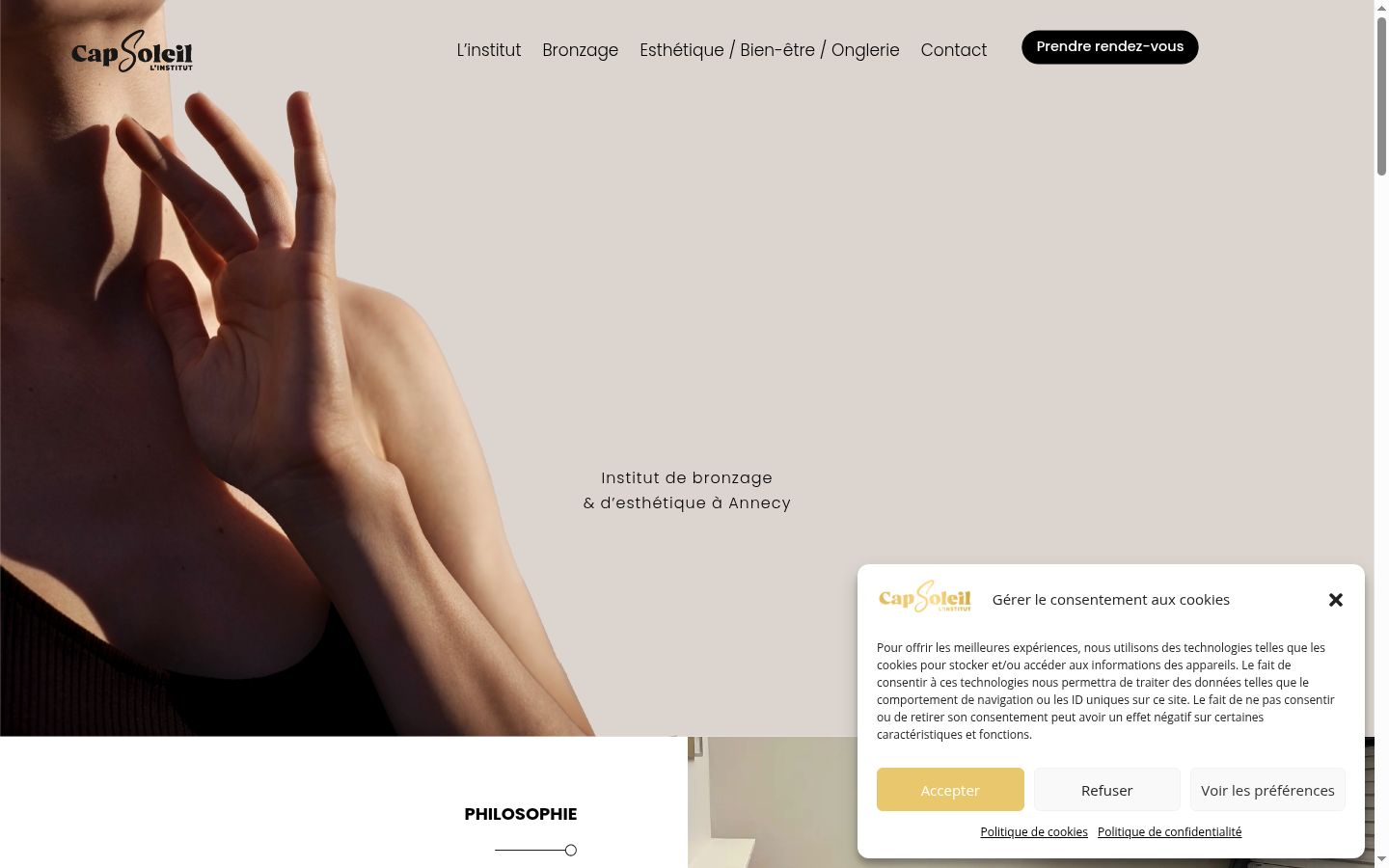 Screenshot tal-banner tal-kunsens muri qabel kwalunkwe interazzjoni