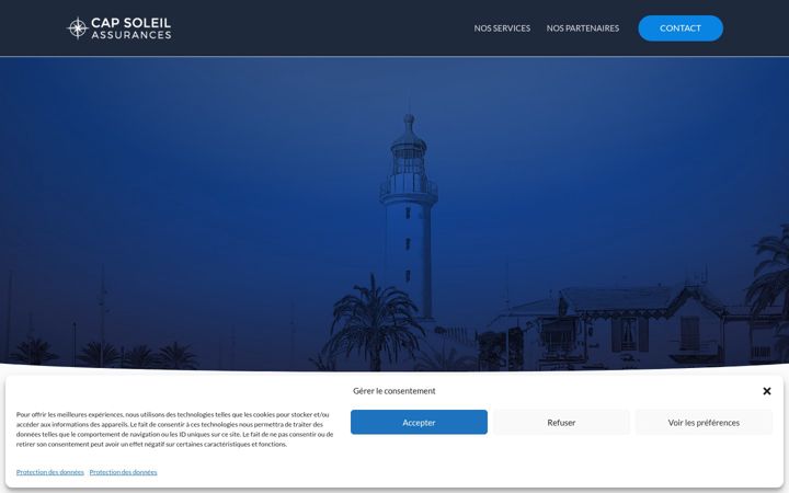 Screenshot of capsoleilassurances.fr