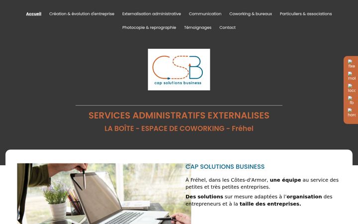 Screenshot of capsolutionsbusiness.fr
