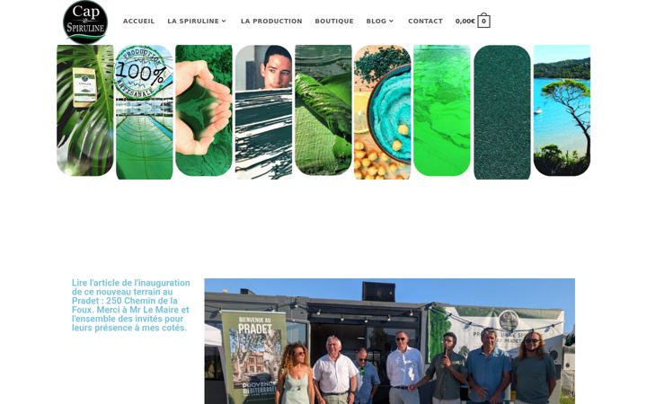 Screenshot of capspiruline.com