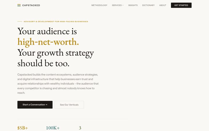 Screenshot of capstacked.co