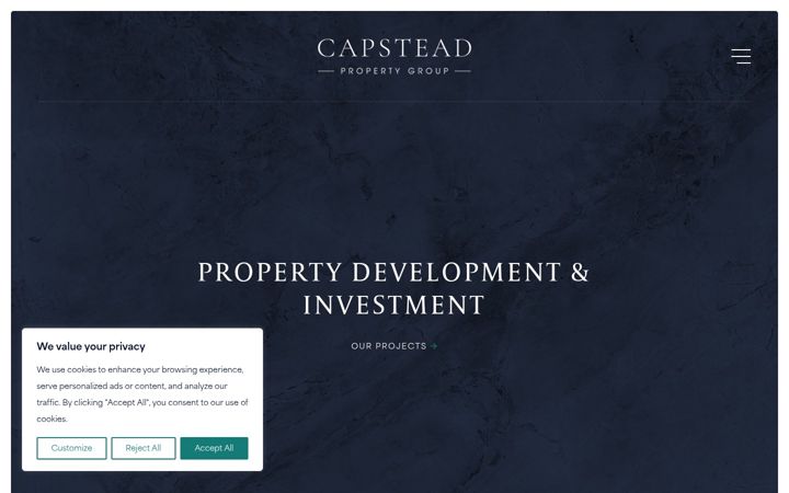 Screenshot of capsteadgroup.com