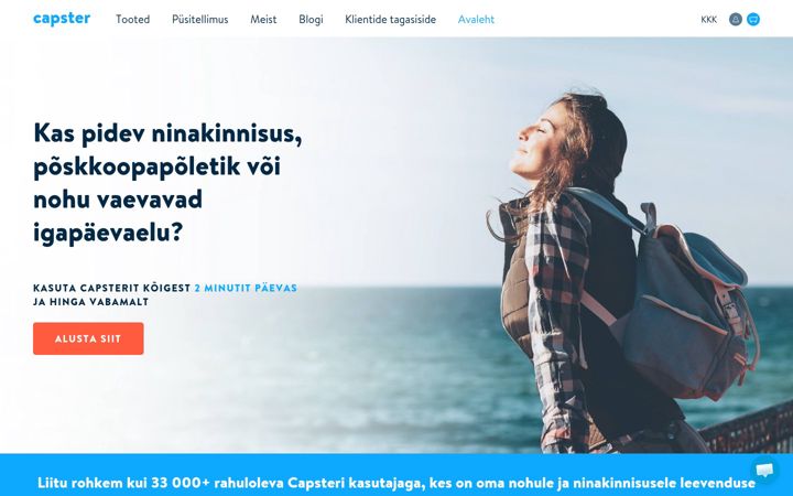 Screenshot of capster.ee