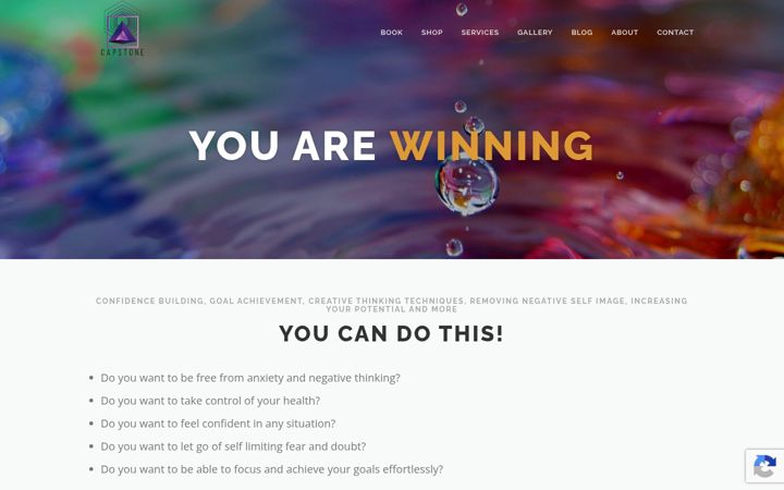 Screenshot of capstonecreativity.com
