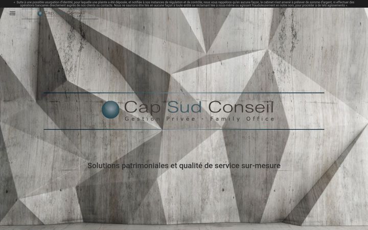 Screenshot of capsudconseil.com