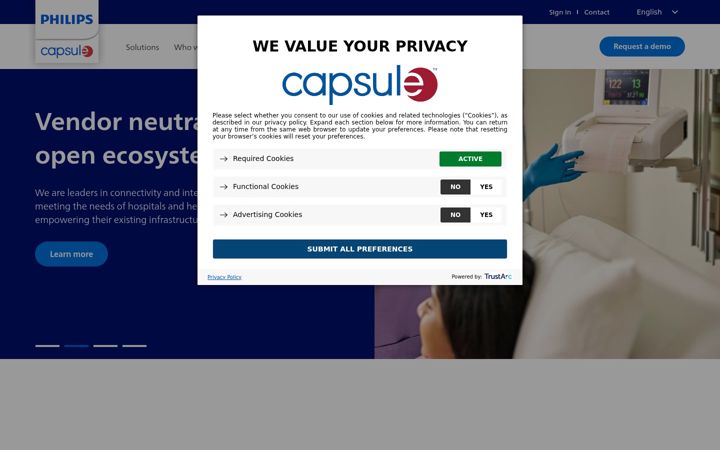 Screenshot of capsuletech.com