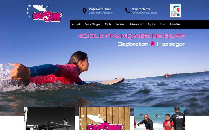 Screenshot of capsurf.com