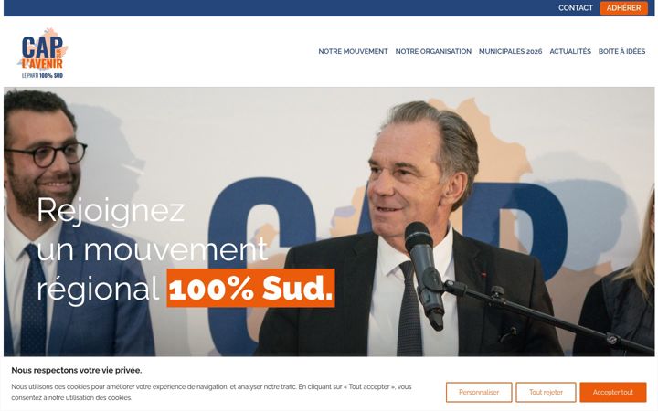 Screenshot του capsurlavenir-sud.fr