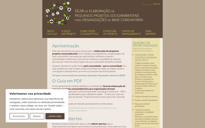 Screenshot of capta.org.br