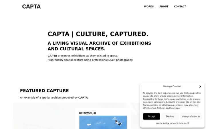 Screenshot of capta.space