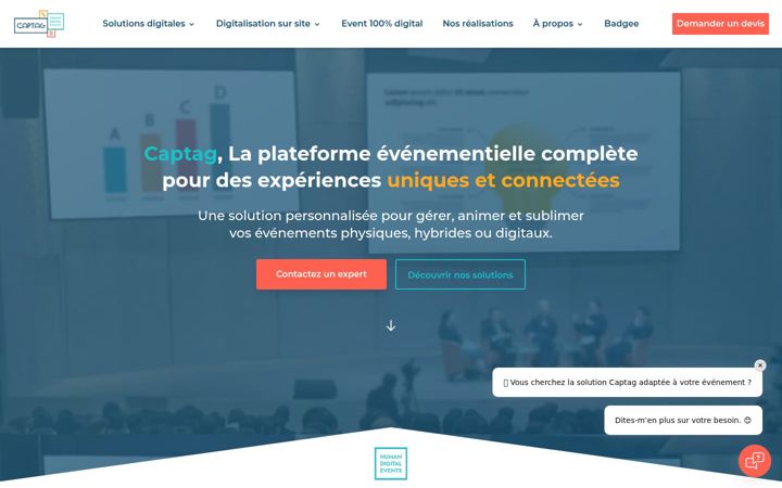 Screenshot of captag.fr