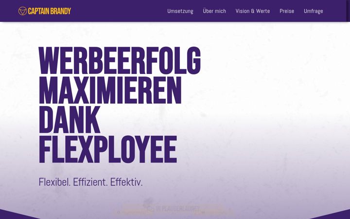 Screenshot of captainbrandy.com