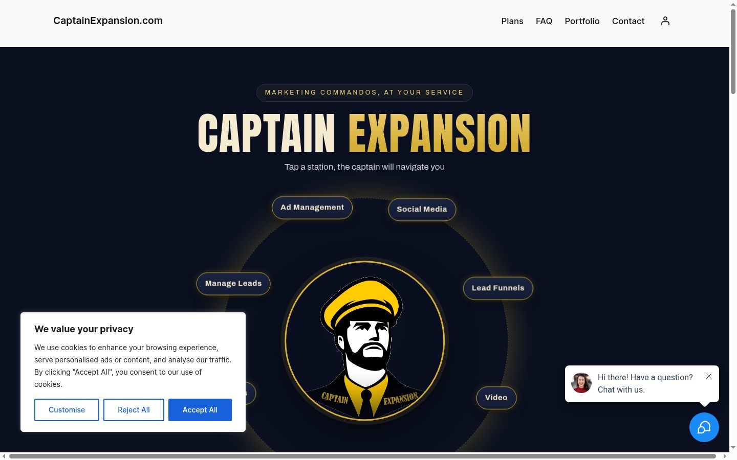 Screenshot του banner συγκατάθεσης που εμφανίστηκε πριν από οποιαδήποτε αλληλεπίδραση