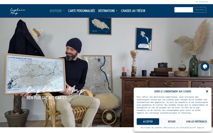 Екранна снимка на captainmap.fr