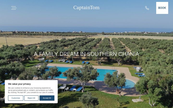 Screenshot of captaintom.gr