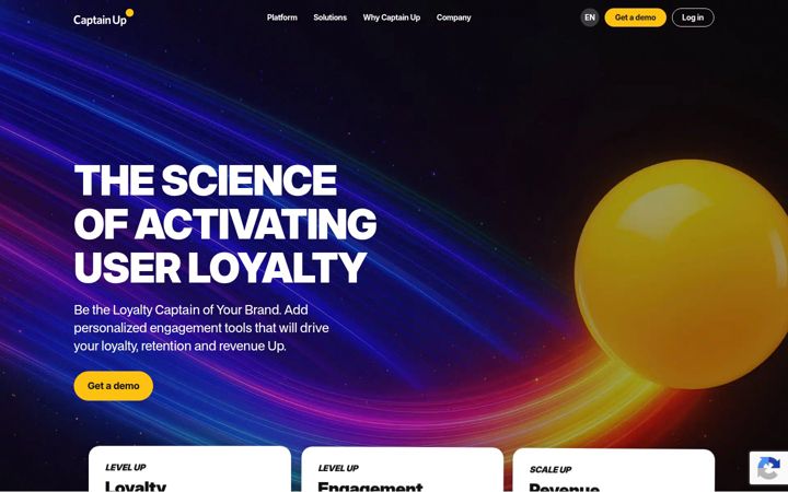 Screenshot of captainup.com