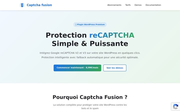 Screenshot of captchafusion.com