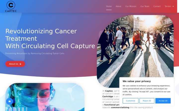 Screenshot of captecmedical.com