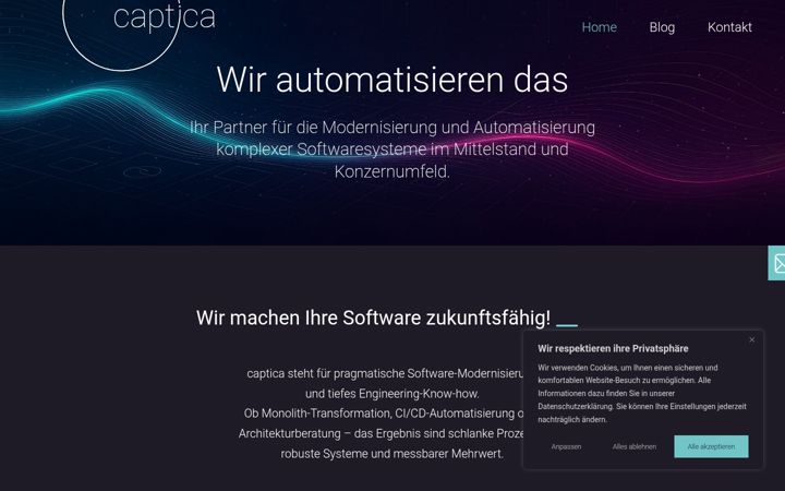 Screenshot του captica.de