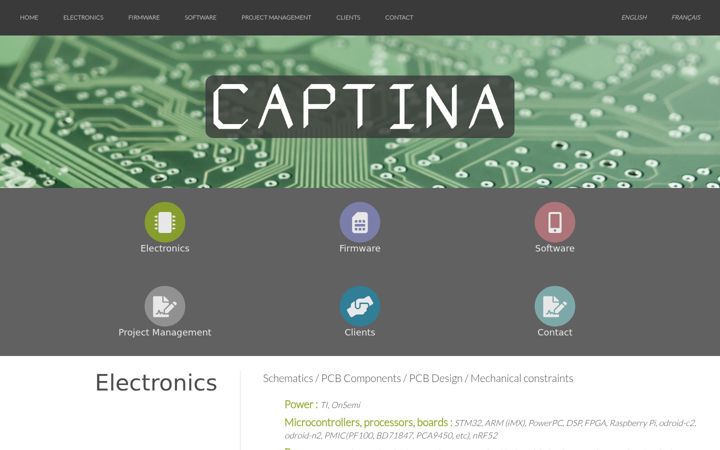 Screenshot of captina.dev