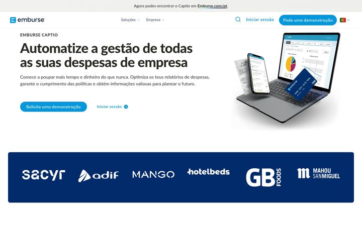 Screenshot of captio.pt