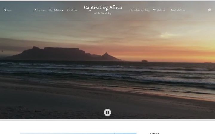 Screenshot of captivatingafrica.de