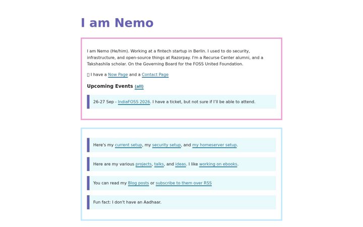 Skjámynd af captnemo.in
