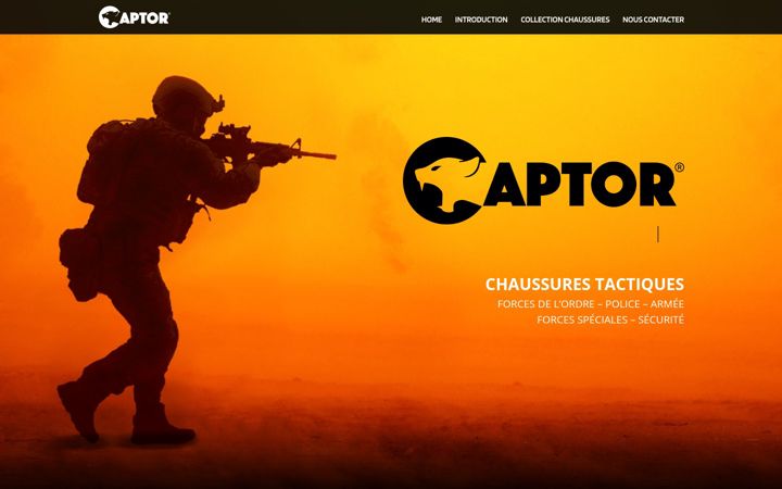 Screenshot of captorboots.com