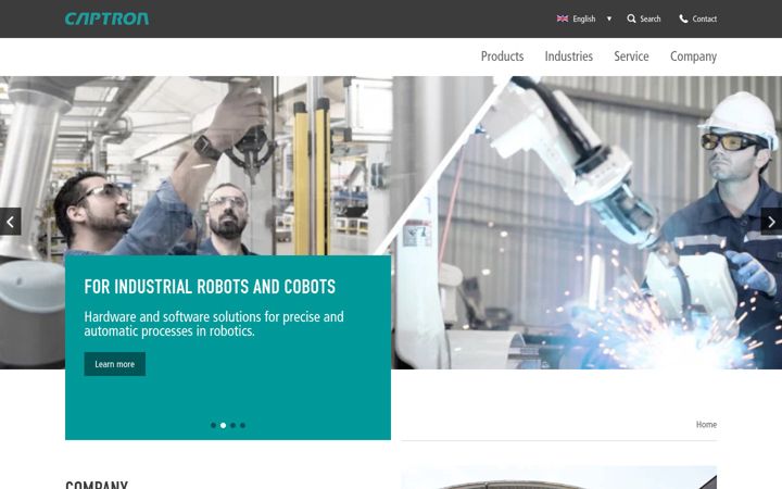 Screenshot of captron.com