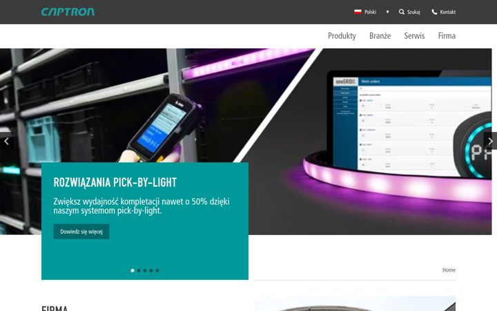 Screenshot of captron.pl