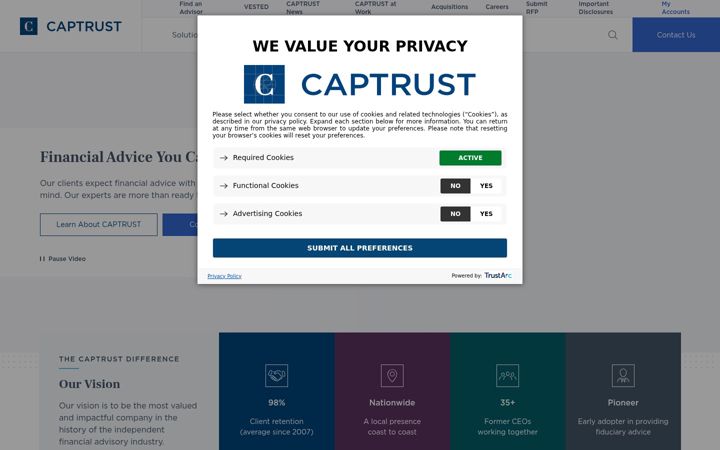 Screenshot of captrust.com