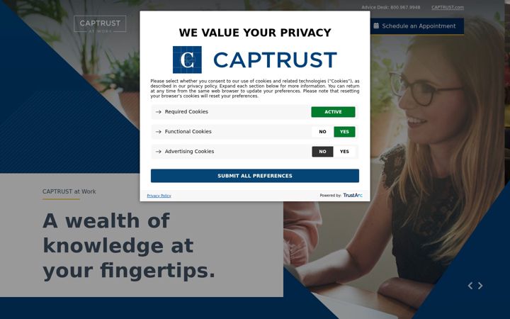 Screenshot of captrustatwork.com