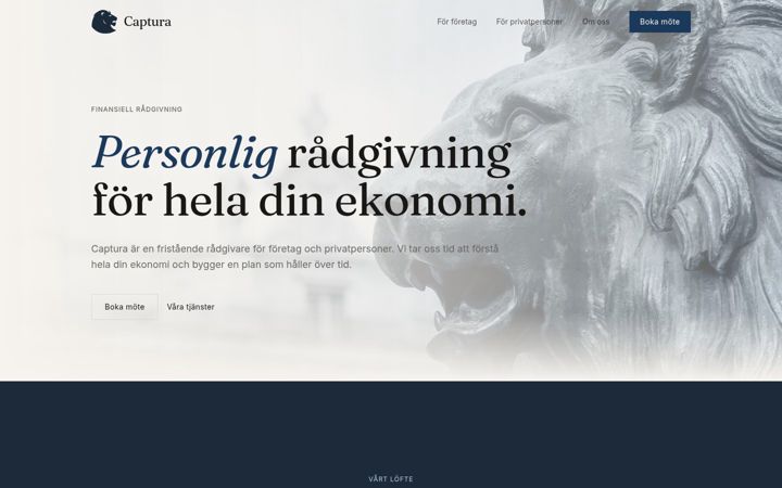 Screenshot of captura.se