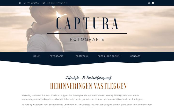 Screenshot του capturafotografie.nl
