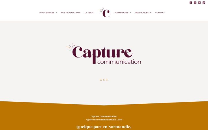 Екранна снимка на capture-communication.fr