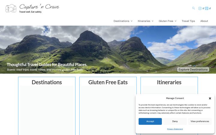 Screenshot of capturencrave.com