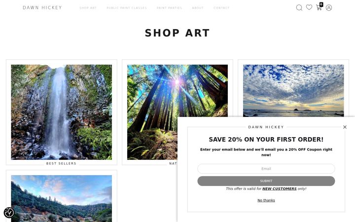 Screenshot of capturesbydawn.com