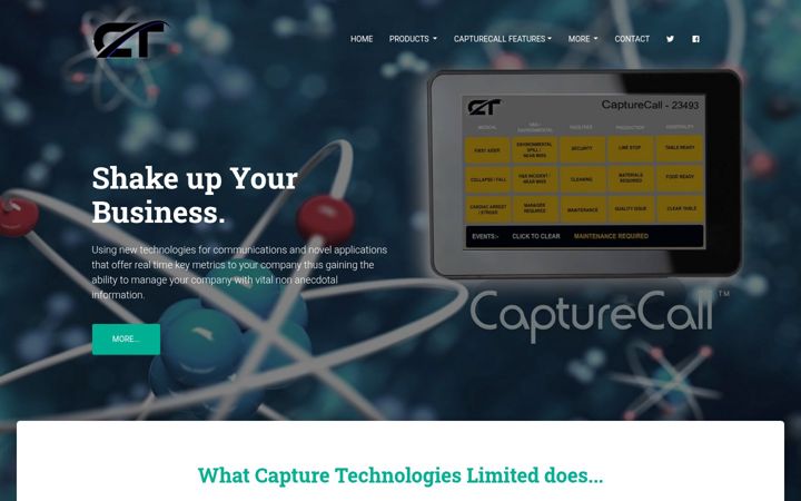 Screenshot of capturetechnologies.co.uk