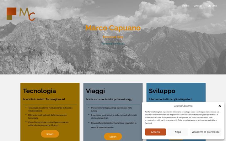 Screenshot of capuanomarco.it