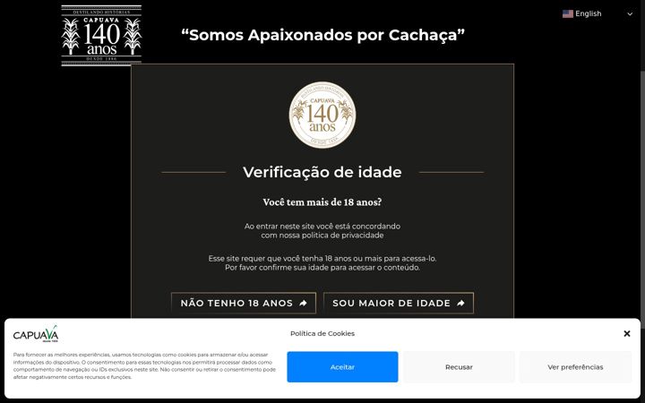 Screenshot stránky capuava.com.br