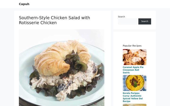 Screenshot of capuh.com