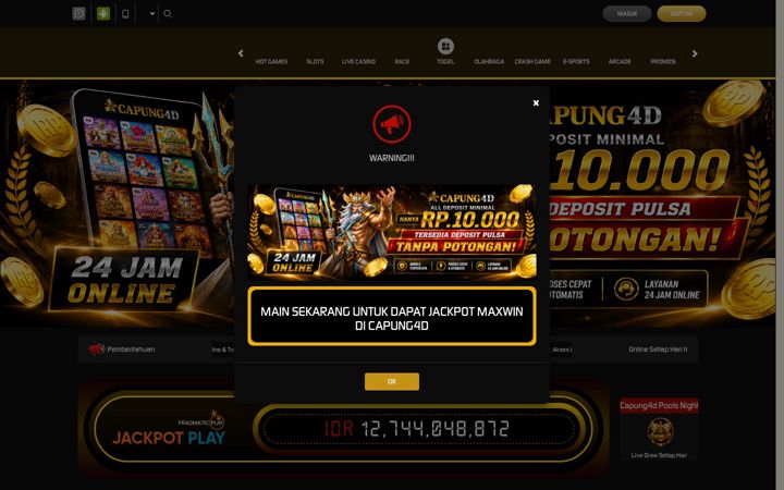 Screenshot of capung4d.com
