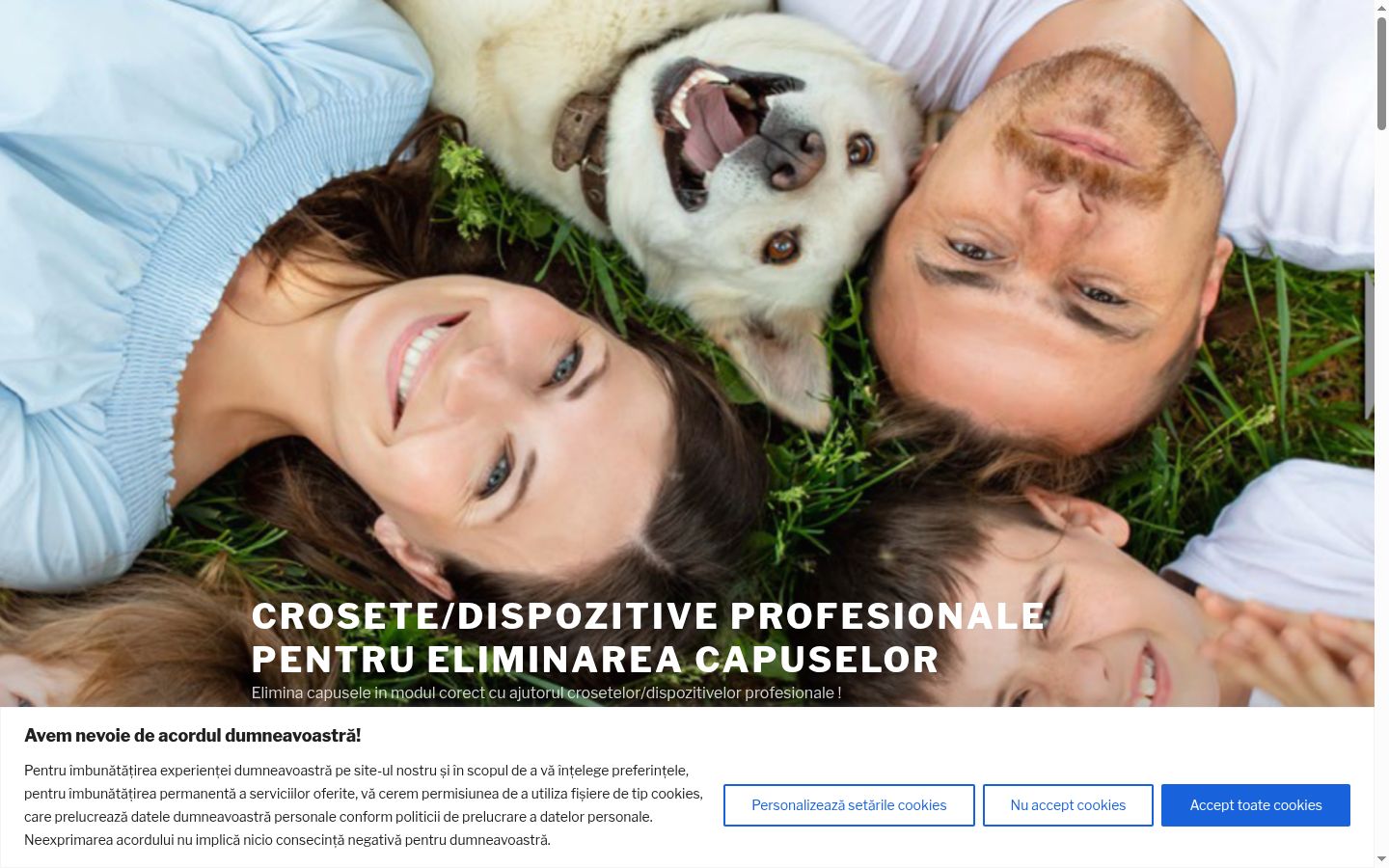 Capture d'écran de la bannière de consentement affichée avant toute interaction