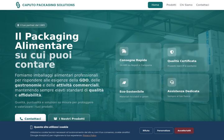 Screenshot of caputopackaging.it