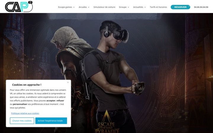 Екранна снимка на capvr.fr