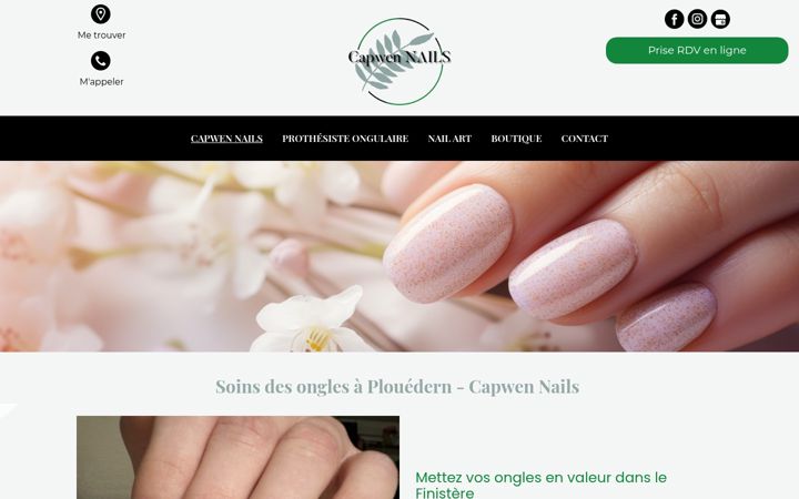 Screenshot of capwen-nails-prothesisteongulaire-landerneau.fr